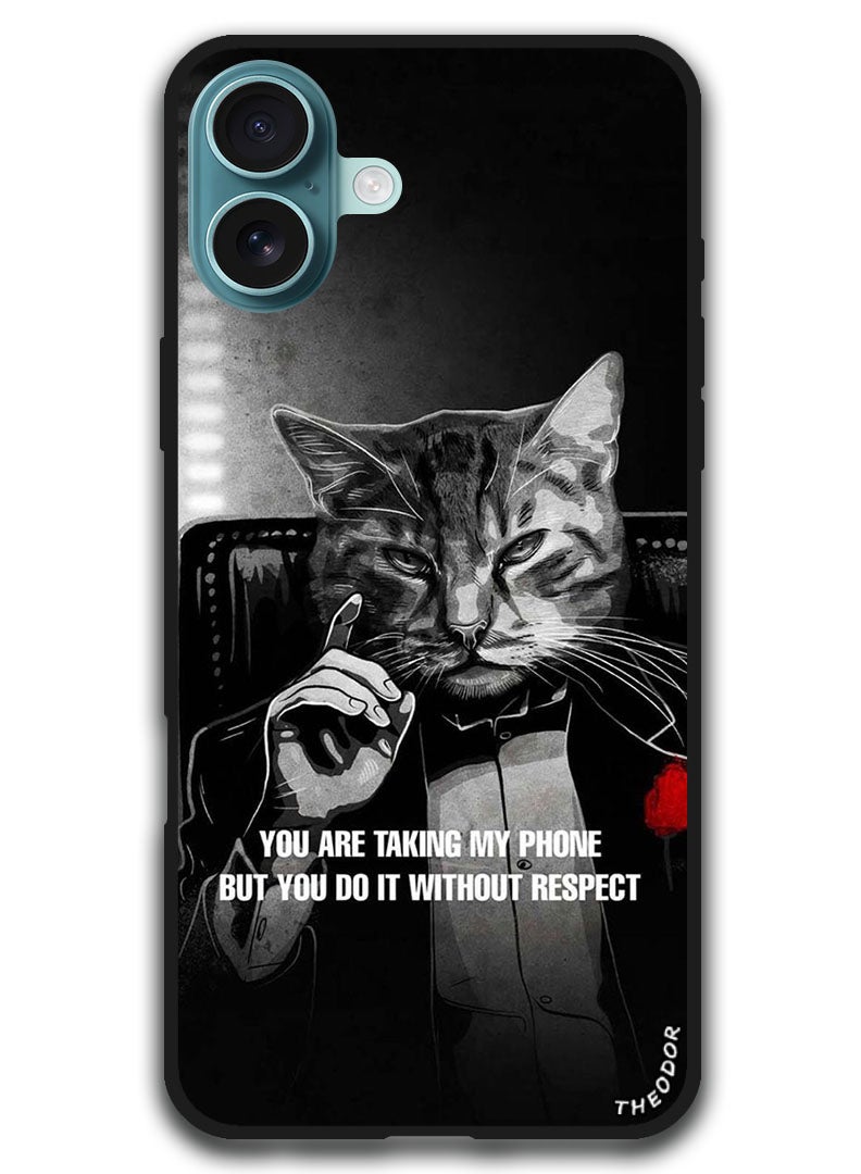 Theodor Protective Case Anti Scratch Shock Proof Bumper Cover For iPhone 16 Plus (6.7)-inch your taking my phone - Image 1