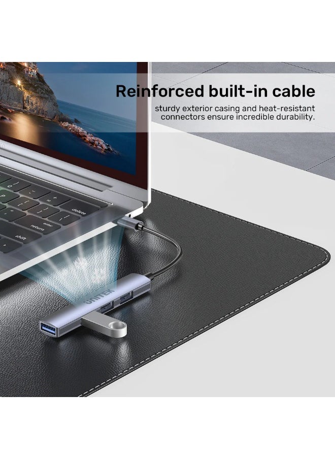 UNITEK USB-C TO 4 PORT USB-A HUB ( 3*USB2.0, 1*USB3.0) H1208B
