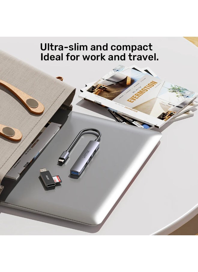 UNITEK UNITEK USB-C TO 4 PORT USB-A HUB ( 3*USB2.0, 1*USB3.0) H1208B  - Image 4