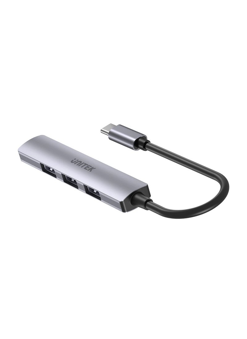 UNITEK - H1208B USB-C TO 4 PORT USB-A HUB ( 3*USB2.0, 1*USB3.0) - Image 1