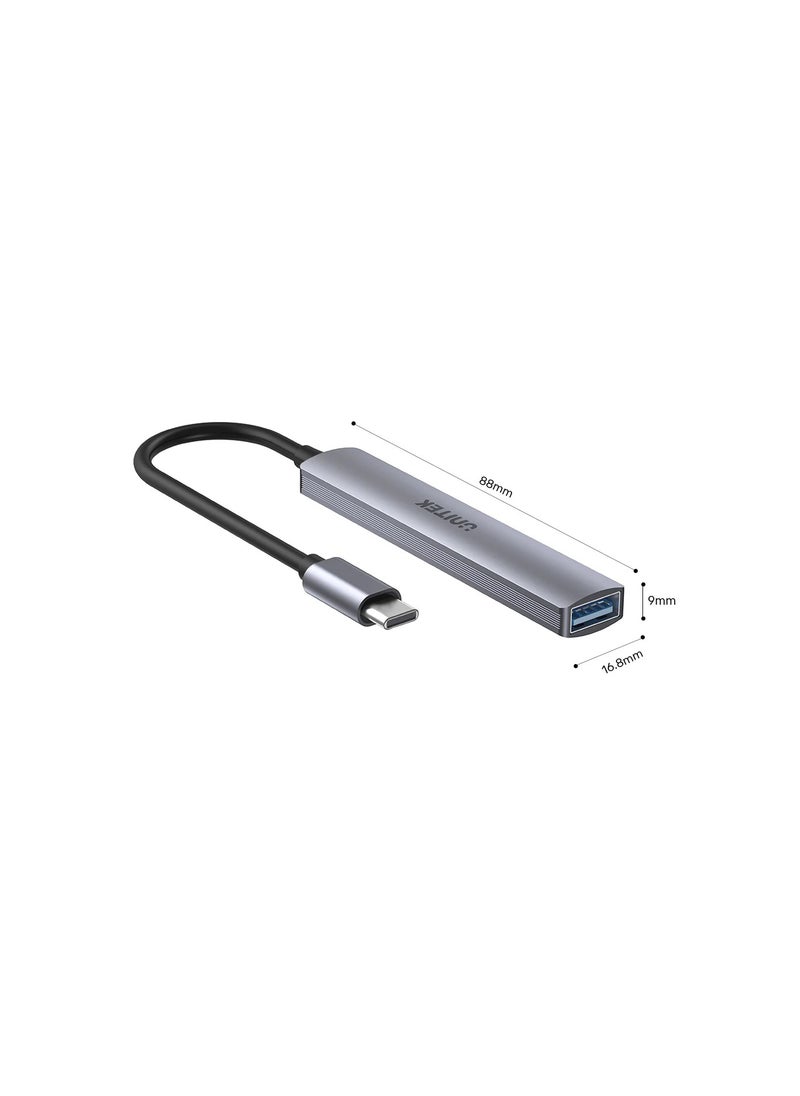 UNITEK - H1208B USB-C TO 4 PORT USB-A HUB ( 3*USB2.0, 1*USB3.0) - Image 1
