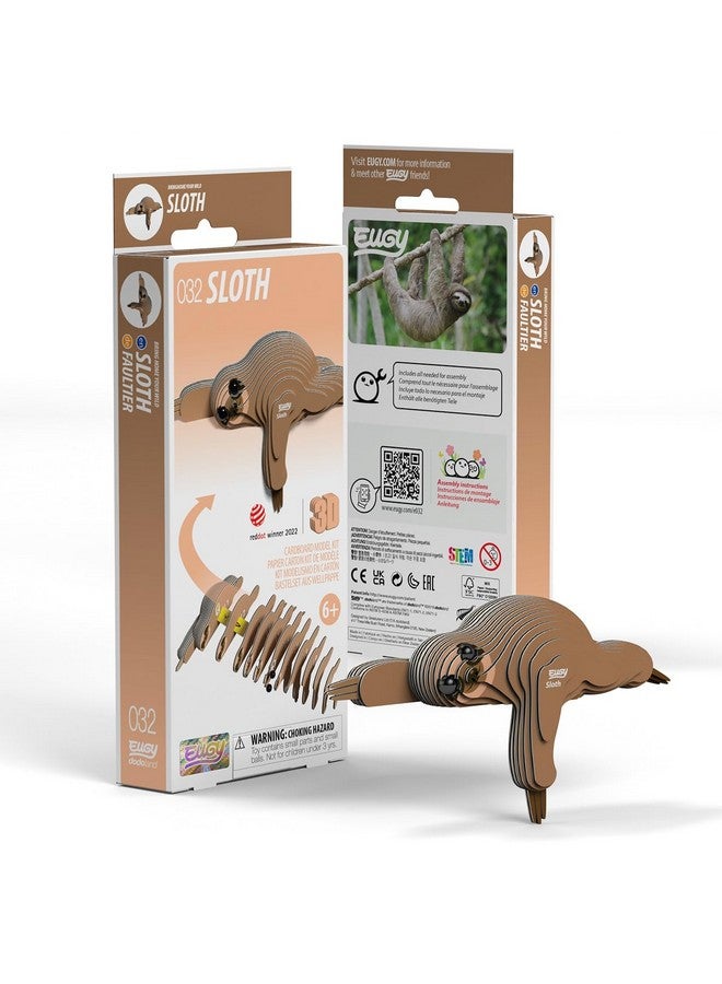 EUGY Eugy Sloth 3D Puzzle, 23 Piece Eco-Friendly Educational Toy Puzzles for Boys, Girls & Kids Ages 6+  - Image 5