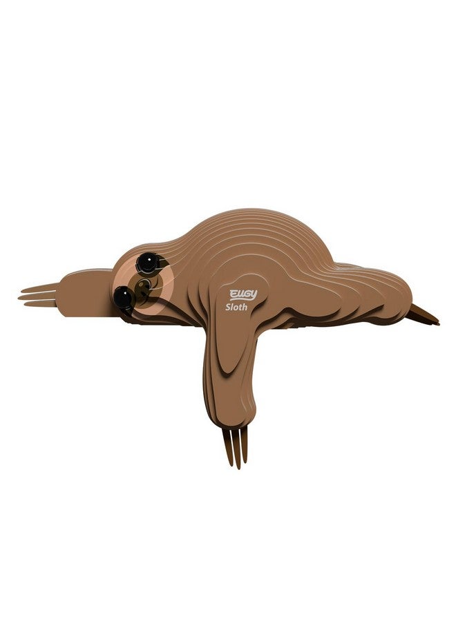 EUGY Eugy Sloth 3D Puzzle, 23 Piece Eco-Friendly Educational Toy Puzzles for Boys, Girls & Kids Ages 6+  - Image 1