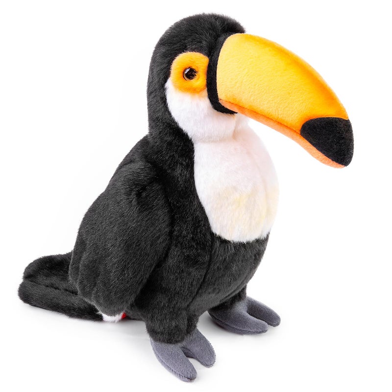 ZHONGXIN MADE Toucan Plush Toy Realistic 115inch Black Toucan Stuffed Animal Cute Bird Toucan Plush as Gift for Your Friends - Image 2