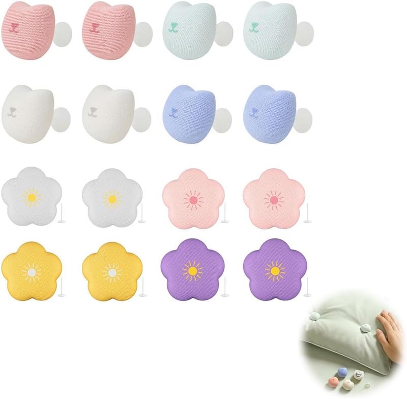 Duvet Clips Set, Duvet Pins Duvet Button Duvet Cover Clips Botton Duvet Fixing Holder 16Pcs (Multi Colors) - Image 1