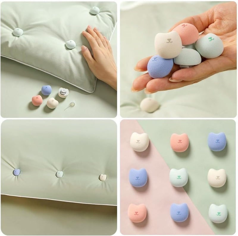 Duvet Clips Set, Duvet Pins Duvet Button Duvet Cover Clips Botton Duvet Fixing Holder 16Pcs (Multi Colors) - Image 4