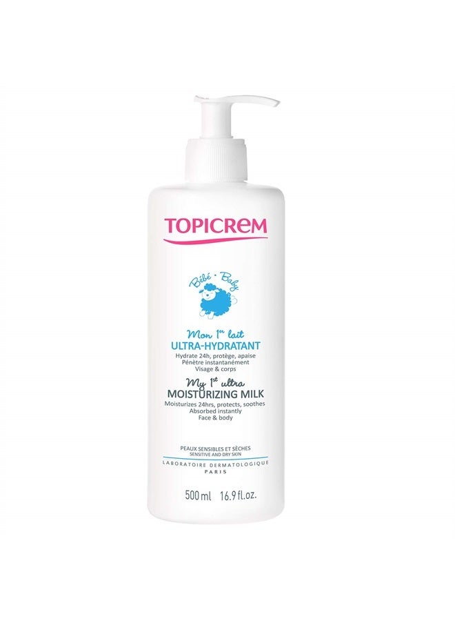 Topicrem حليب مرطب فائق 500 مل - Image 1