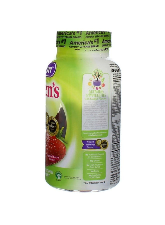 Vitafusion فيتامينات متعددة للنساء على شكل حلوى جيلاتينية لدعم الطاقة والتمثيل الغذائي وصحة العظام بنكهة التوت (150 حبة جيلاتينية) - Image 5