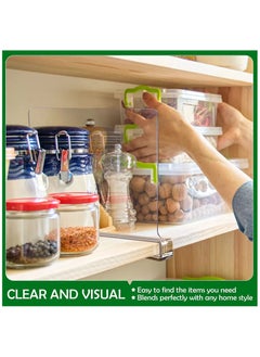 Arabest 6 Pack Acrylic Shelf Dividers, Clear Shelves Organizer for Bedroom, Kitchen, Office, Cabinets, Bathroom, Closets  - Image 5