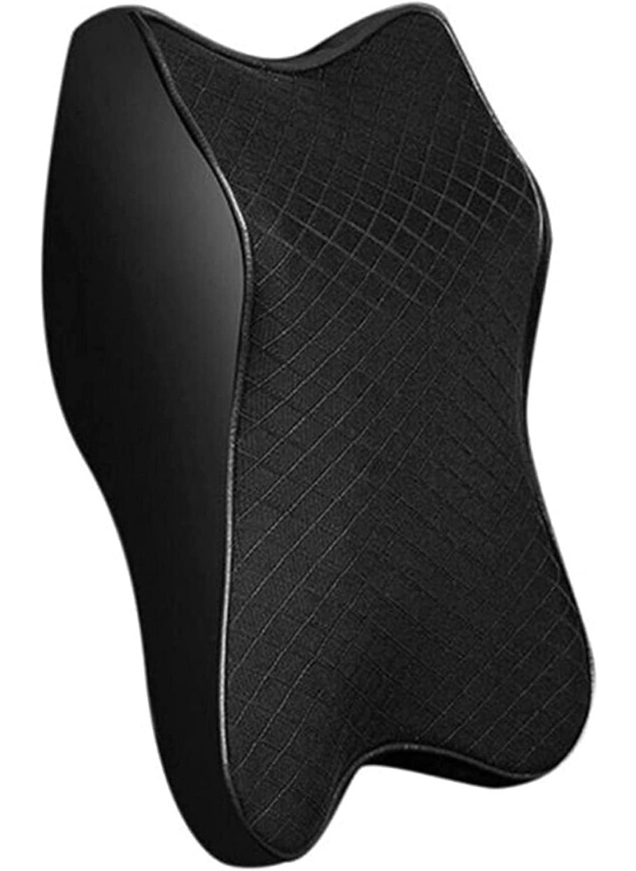 Black Crown BLACKCROWN Ultimate Car Neck Rest Pillow Ultrasoft Car Pillow for Comfortable Car Rides Superior Neck Support Cushion Relieves Neck Pain HiPer Foam Head Rest Pillow with Washable Pack of 01  - Image 4