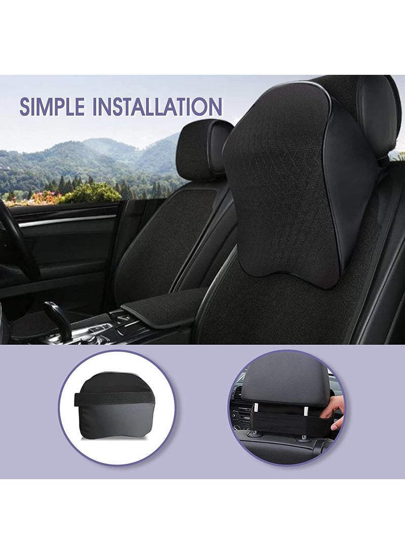 Black Crown BLACKCROWN Ultimate Car Neck Rest Pillow Ultrasoft Car Pillow for Comfortable Car Rides Superior Neck Support Cushion Relieves Neck Pain HiPer Foam Head Rest Pillow with Washable Pack of 01  - Image 3