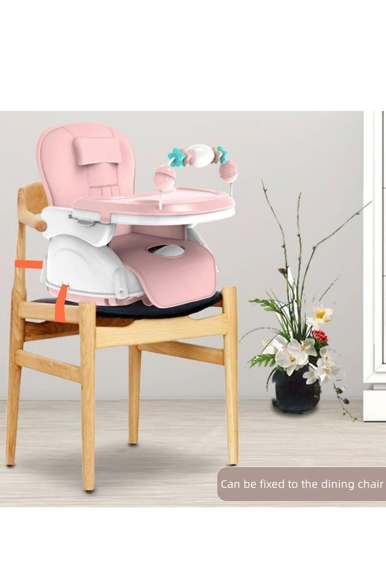 BAIG Baby High Chair 3-in-1 Foldable Portable - Adjustable Height Infant Toddler Dining Chair with Removable Tray - Image 1