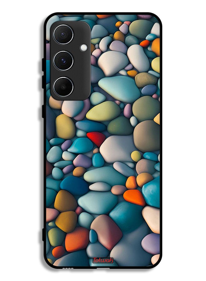 Tolwak Samsung Galaxy A55 5G Protective Case Cover Stones Abstract Pattern - Image 1