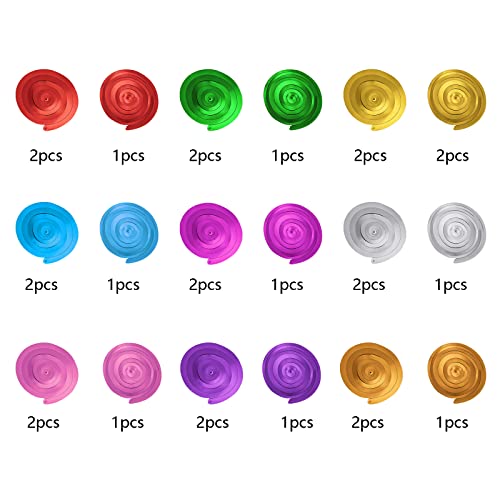 Yymobt Colorful Ceiling Swirl Foil Decorations Hanging Plastic Streamer Themed Swirl Party Decoration for Wedding Thanksgiving Day Graduation Celebration, Pack of 28 - Image 3