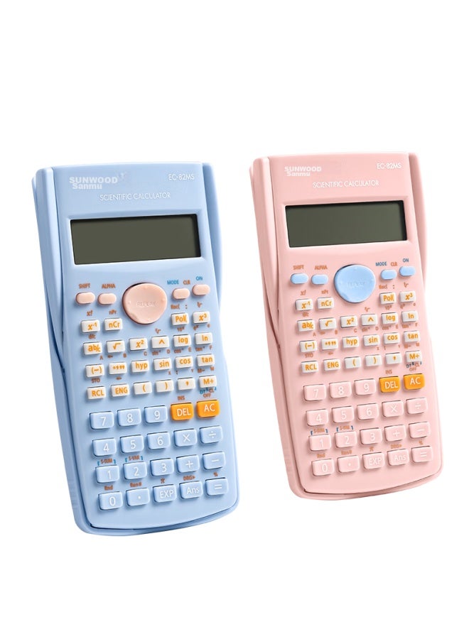 Sunwood Scientific Calculator With 240 Functions, Exam Calculator (suitable For Middle And High School Students) Ec-82ms Cherry Pink - Image 5