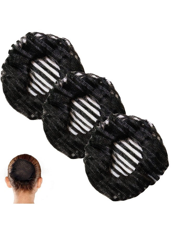 AKADO Juda Net Bun Cover Hair Styling Bun Net Hair Juda Bun Net for Women and Girls Invisible Hair Net Hairnet for Dance Buns Reusable Elastic Black Bun Jali for Women (3) - Image 1