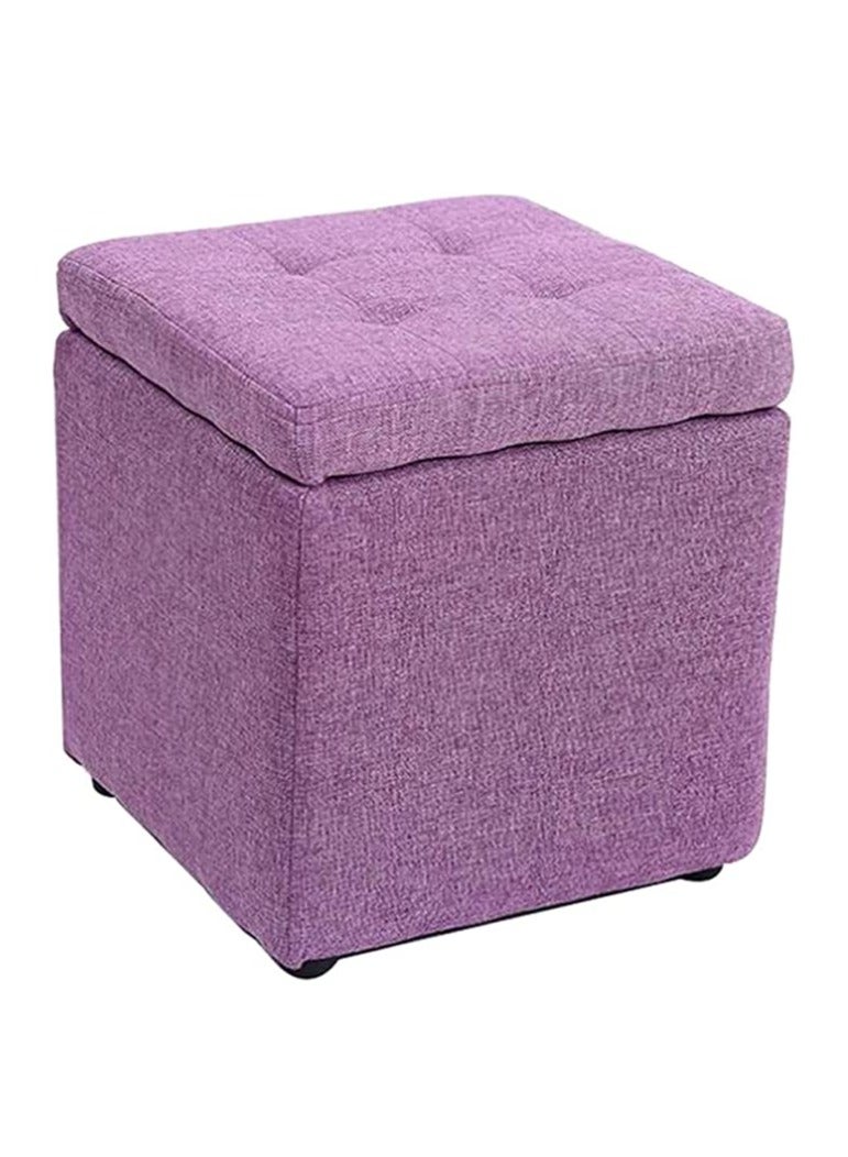 FFD Ottoman Storage Footrest Stool Multifunctional Storage Box Bench, Ottoman Chair, Shoe Change Bench, Storage Cube, Square Chest Ottoman for Home Living Room - Image 1