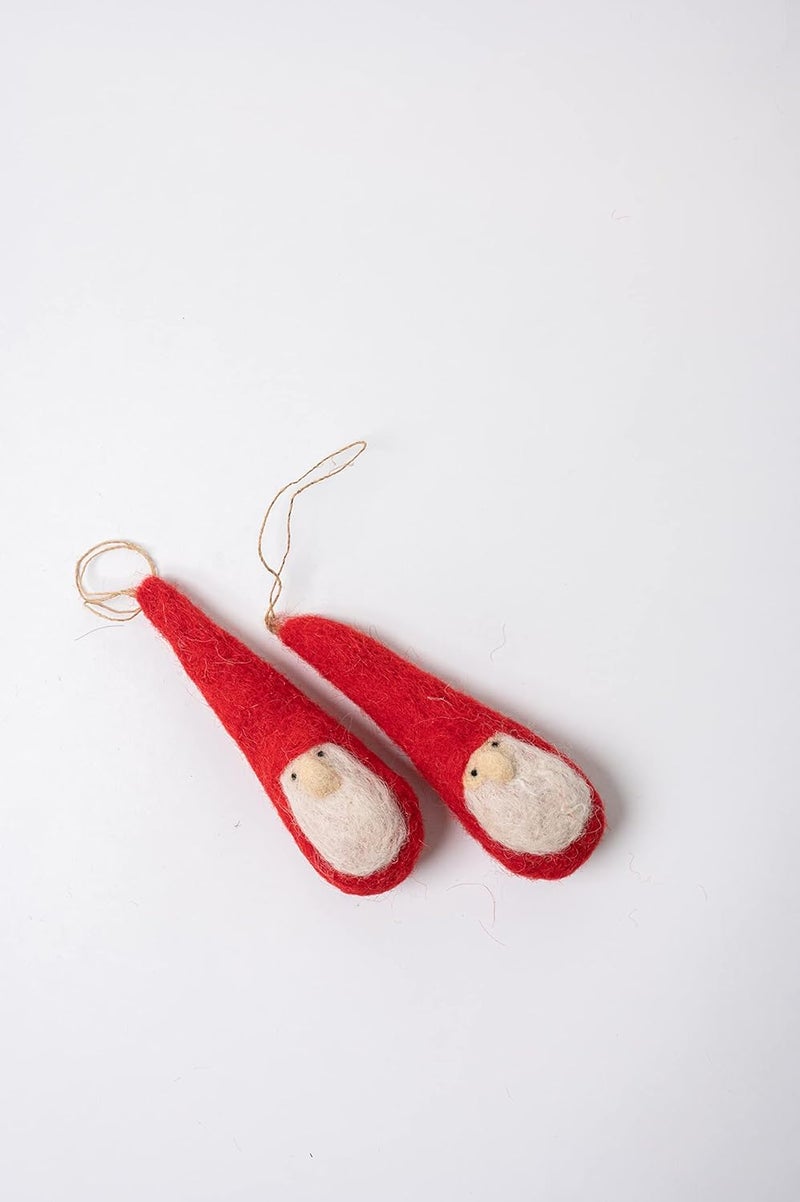 dekulture De Kulture Handmade Premium Felt Doll Christmas Ornament Eco Friendly Needle Felted Stuffed Ideal for Home Office Decoration Holiday Decor 43x15x62 LWH Inches - Image 1