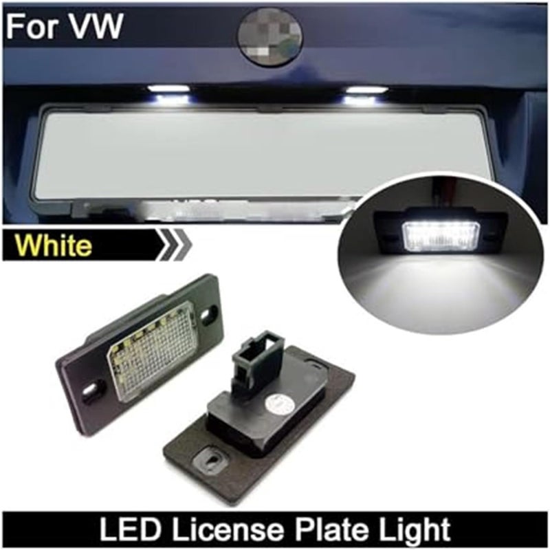 DEMULAX 2Pcs White License Plate Light - Image 2