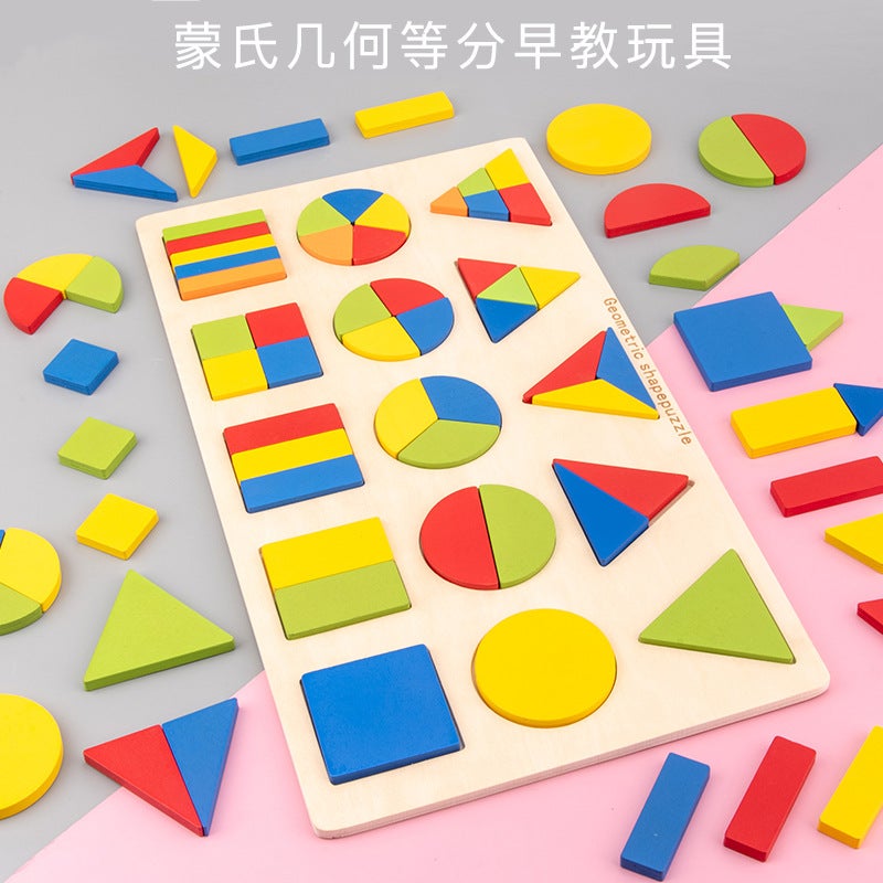 Montessori Shape Matching Teaching Aids Educational Toys Baby'S Hand Grasping Panel Children'S Wooden Puzzle Mini - Image 3