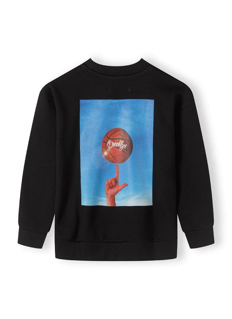مينوتي Kids Boys  Oversized Graphic Crew Neck Sweatshirt