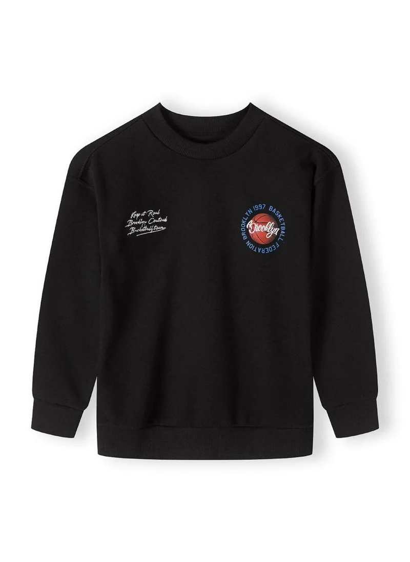 مينوتي Kids Boys  Oversized Graphic Crew Neck Sweatshirt