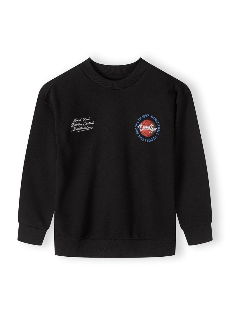 MINOTI Boys Crew Sweatshirt with Print  - Image 1