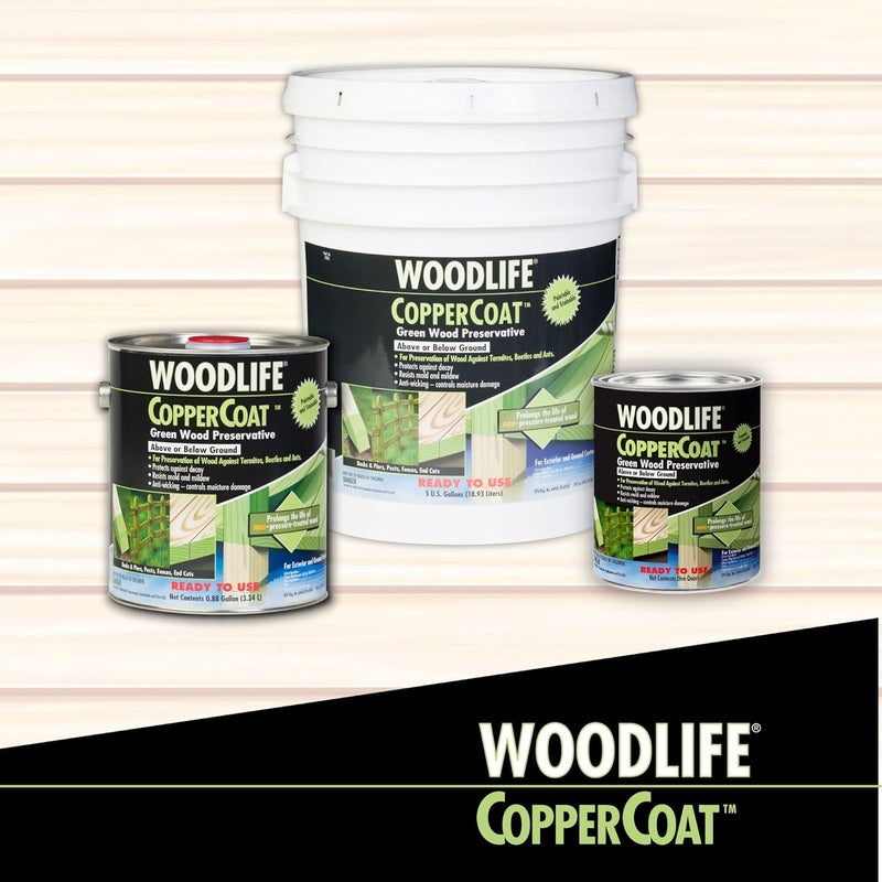 Rust-Oleum Woodlife CopperCoat Green Wood Preservative - Insecticidal Treatment for Termites, Beetles, and Ants - 1 Quart - Image 3