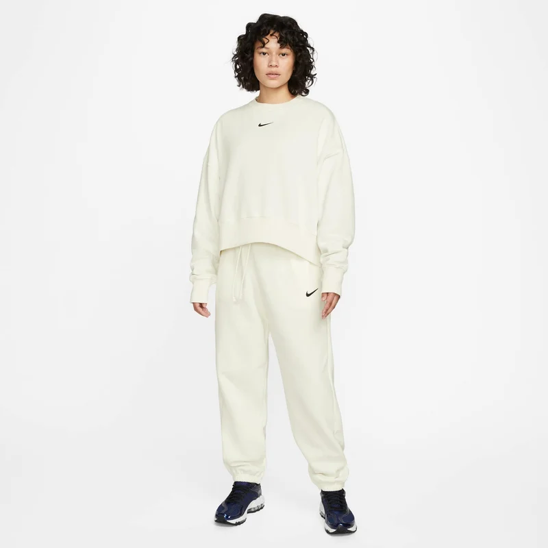 Nike White Women's Sportswear Phoenix Fleece Sweatshirt for Women | Best Price UAE