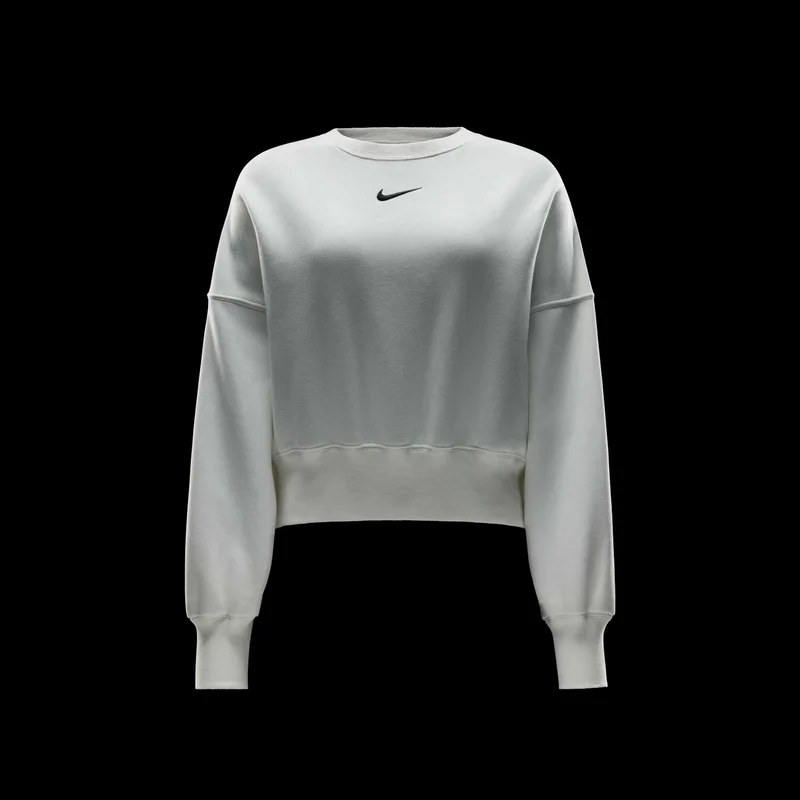 Nike White Women's Sportswear Phoenix Fleece Sweatshirt for Women | Best Price UAE