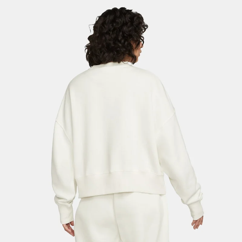 Nike White Women's Sportswear Phoenix Fleece Sweatshirt for Women | Best Price UAE