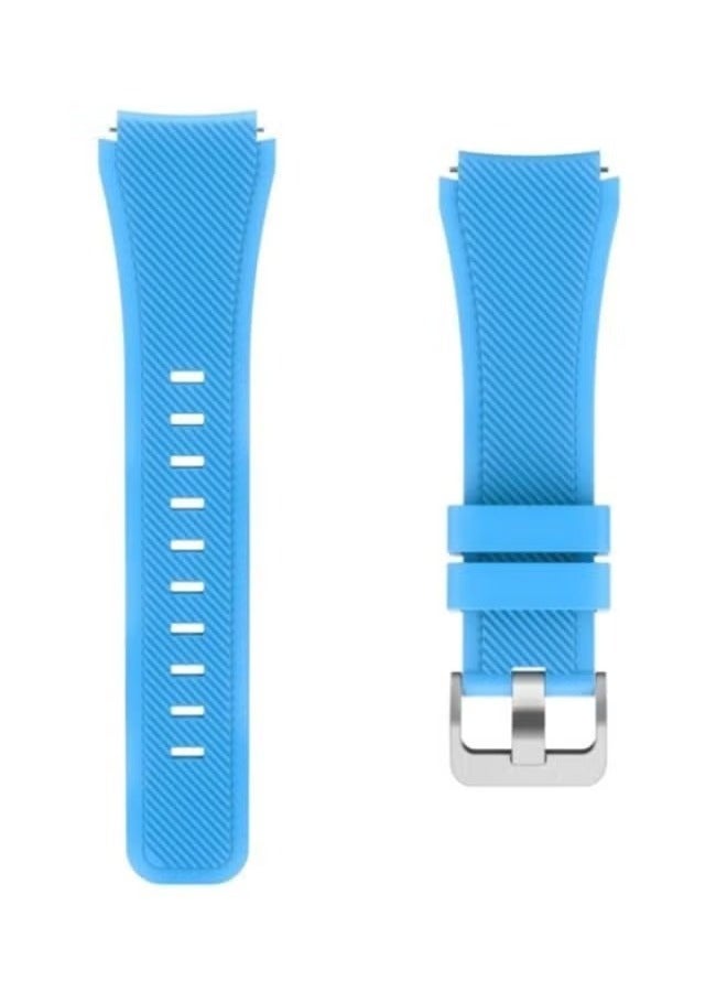 vesus Silicone Watch Band For Samsung Gear S3 Frontier/Classic Light Blue