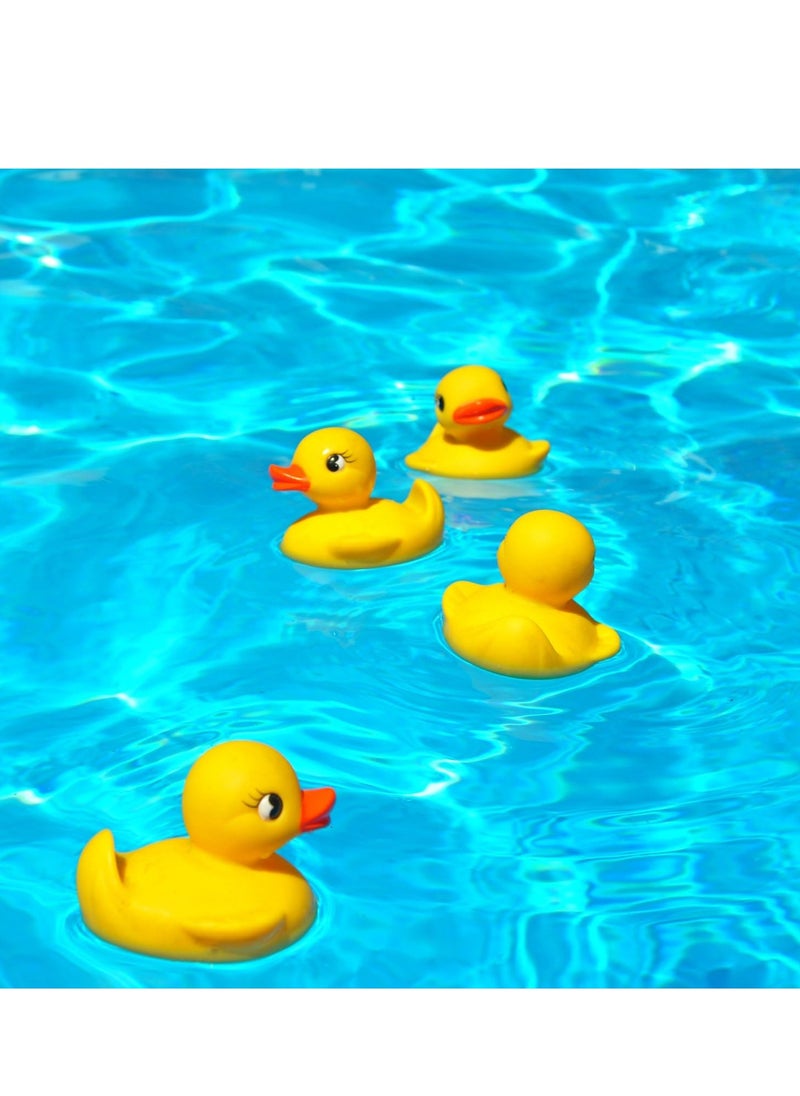 Gamie Duck Pond Matching Game for Kids Includes 20 Plastic Ducks with Numbers and 3’ x 6” Inflatable Pool - Fun Memory Game - Water Outdoor Game for Children, Preschoolers, Birthday Party