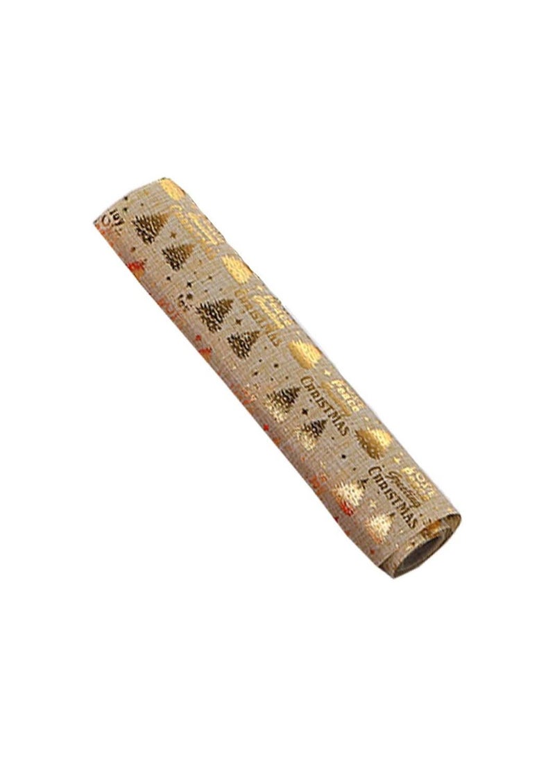 أكاليكس طويل مفرش المائدة العدائين ، عيد ميلاد سعيد شجرة و ندفة الثلج طباعة طاولة مستديرة زينة لحفلات أعياد الميلاد الولائم (28 * 270 سنتيمتر) - Image 1