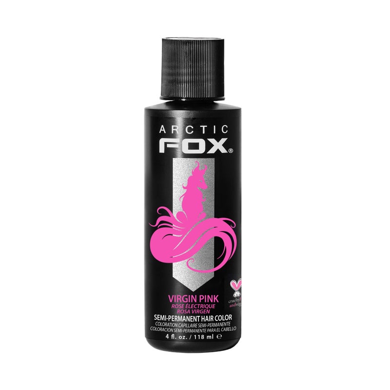 ARCTIC FOX Vegan and Cruelty-Free Semi-Permanent Hair Color Dye (4 Fl Oz, VIRGIN PINK) - Image 1