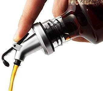 MIRARIYA Glass Olive Oil Vinegar Dispenser Gravy Boat Kitchen Oil Bottle Stainless Steel LeakProof Soy Sauce Vinegar Storage Oil Bottle Oil Dispenser Oil Dispenser for Kitchen 500mlPack of 2 - Image 5