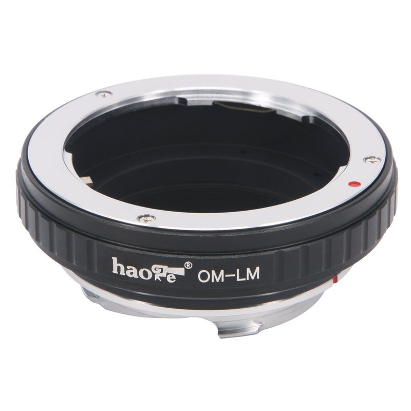 Haoge Lens Mount Adapter for Olympus OM Zuiko Mount Lens to Leica M LM Mount Camera Such as M240, M240P, M262, M3, M2, M1, M4, M5, M6, MP, M7, M8, M9, M9-P, M Monochrom, M-E, M, M-P, M10, M-A - Image 1