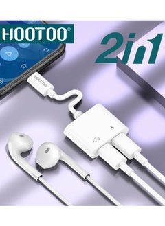 HooToo 2-in-1 Type C Headphone Adapter Charger with Type C Ports Suitable for iPhone 15 Samsung Huawei Xiaomi and More  - Image 2