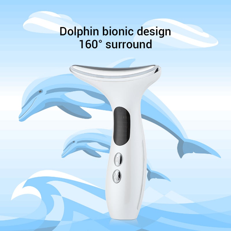 Neck Massager Neck Pattern Neck Pattern Artifact Ems Micro-Current Color Light Massager - Image 5