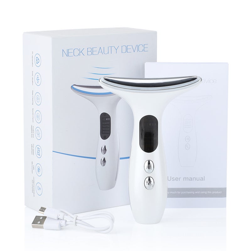 Neck Massager Neck Pattern Neck Pattern Artifact Ems Micro-Current Color Light Massager - Image 2