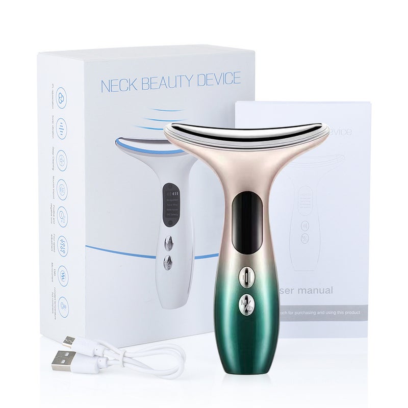 Neck Massager Neck Pattern Neck Pattern Artifact Ems Micro-Current Color Light Massager - Image 3