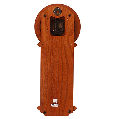 Seiko Decorative Vertical Wooden Analog Brown Roman Figure Pendulum Wall Clock (Size: 21.5 x 7.5 x 51 CM | Weight: 1150 gram | Color: Brown) - Image 3