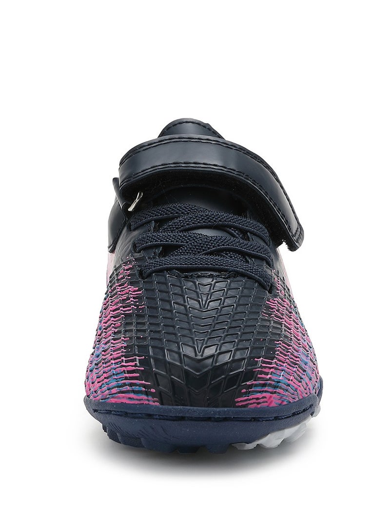 SKY VIEW Boys And Girls Soccer Cleats Turf Soccer Shoes For Kids Indoor Outdoor Children Unisex Football Boots IC or IN Flat Wide Training Sneaker Black Pink - Image 3