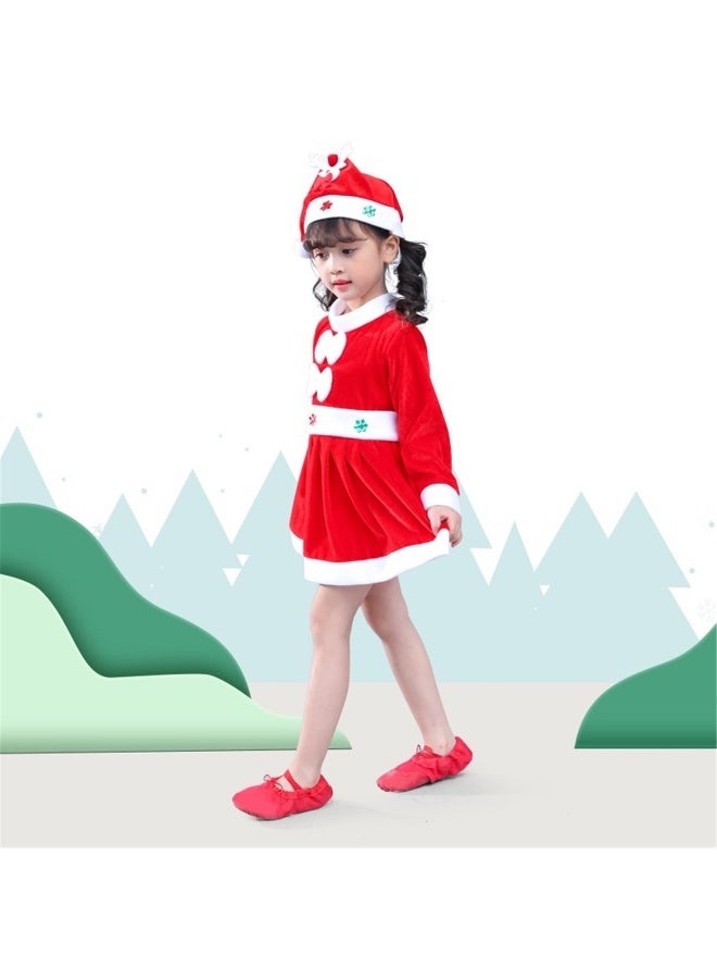 NIBEMINENT Christmas Christmas costumes, boys' and girls' Christmas performance costumes, performance costumes, Santa Claus suits, children's Christmas clothes - Image 1