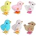 CICITOYWO Bunny and Jumping Chick Wind Up Toys Novelty Chicken Hopping Windup Toy for Kids Toddlers Adult Easter Egg Hunt Basket Stocking Stuffers Party Favors Goody Bag Fillers Gifts Colorful1 - Image 3