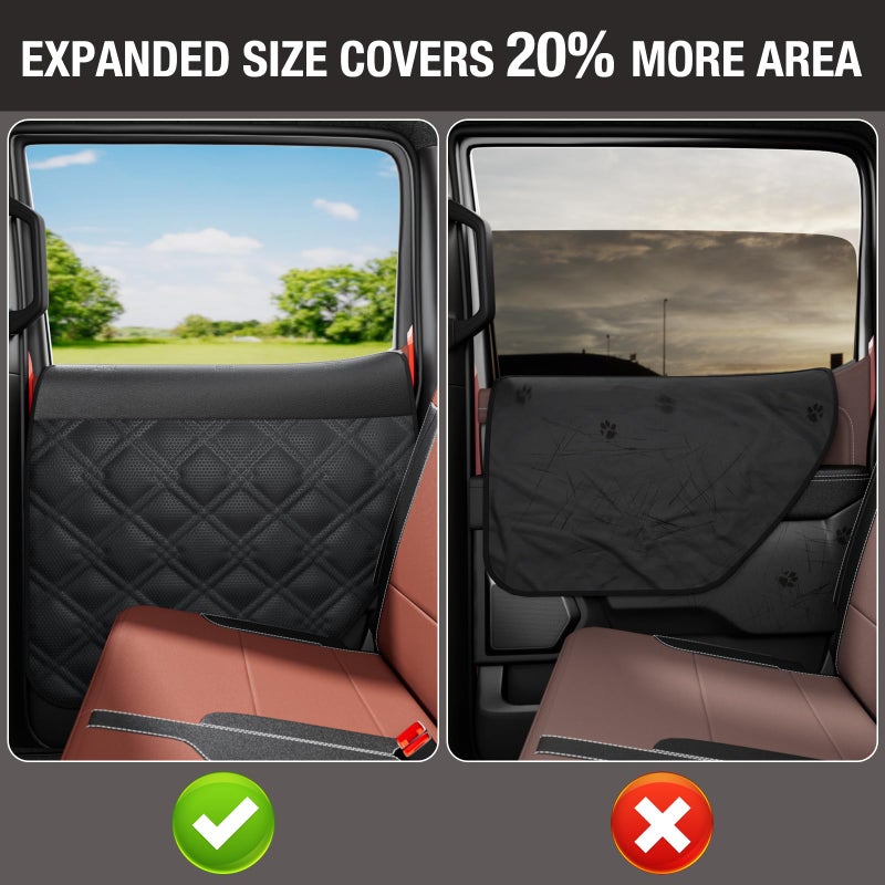 Surfcabin Dog Car Door Protector â€“ 20% Larger Design for Trucks & Large SUVs, Thickened Waterproof Door Panel Covers, Protects Doors from Dog Scratching - Image 4