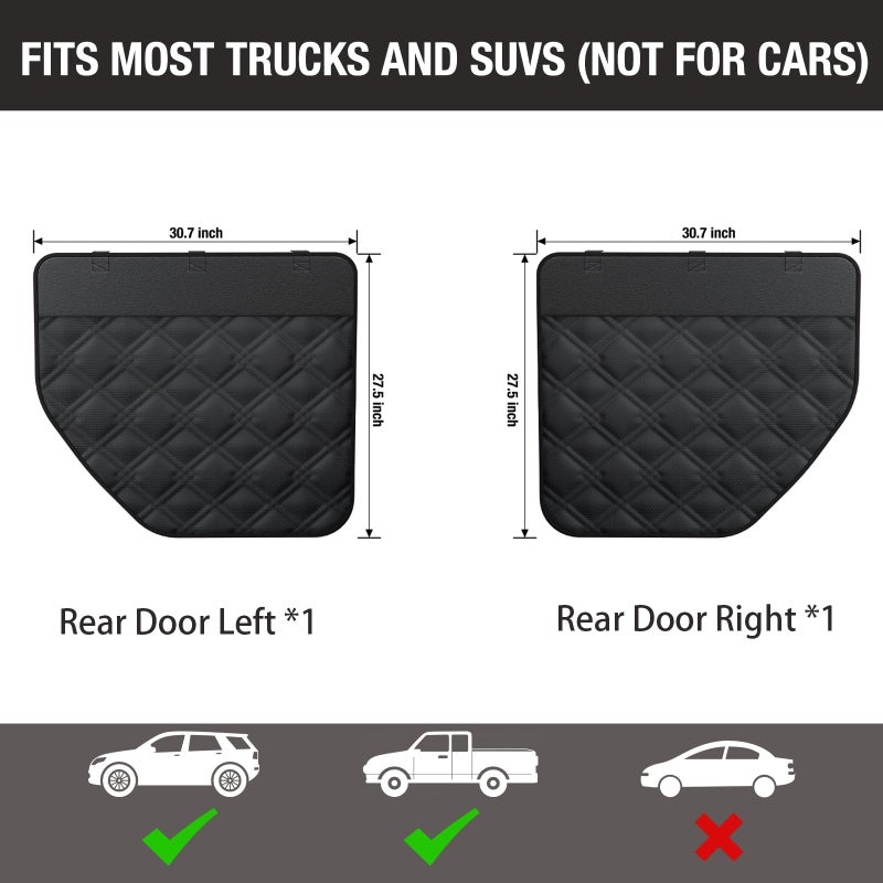 Surfcabin Dog Car Door Protector â€“ 20% Larger Design for Trucks & Large SUVs, Thickened Waterproof Door Panel Covers, Protects Doors from Dog Scratching - Image 5