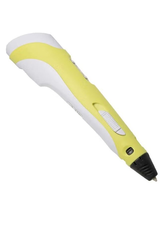 JAJEEK 3D Printing LED Pen with Pen Holder – Creative 3D Drawing Pen for Kids & Adults – Adjustable Speed & Temperature Control – Easy-to-Use 3D Art Tool for STEM Learning, DIY Crafts, & Educational Projects – Includes Stand – Available in Yellow  - Image 3