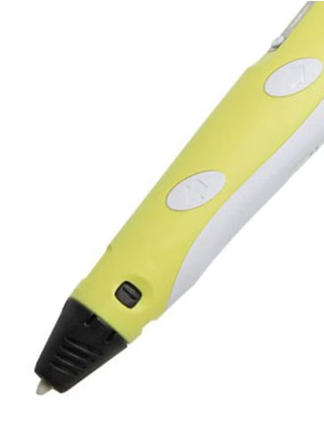 JAJEEK 3D Printing LED Pen with Pen Holder – Creative 3D Drawing Pen for Kids & Adults – Adjustable Speed & Temperature Control – Easy-to-Use 3D Art Tool for STEM Learning, DIY Crafts, & Educational Projects – Includes Stand – Available in Yellow  - Image 2