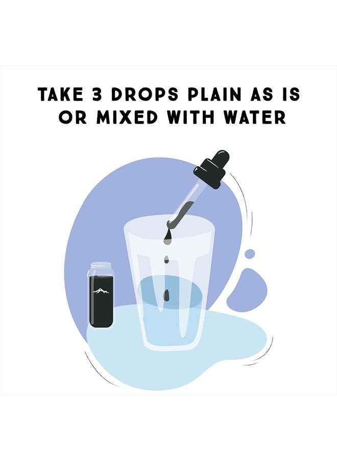 Pure Himalayan Shilajit قطرات سائلة، أصلية ونقية، معادن تتبع طبيعية ومركب حمض الفولفيك (50 مل، عبوة من 1) - Image 5